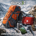 Trousse de Premiers Secours Outdoor SurviX – Kit de Survie & Urgence Compact pour Camping, Voyage et Randonnée