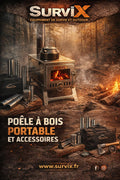 Réchaud à Bois Portable SurviX – Compact, Puissant, Indispensable
