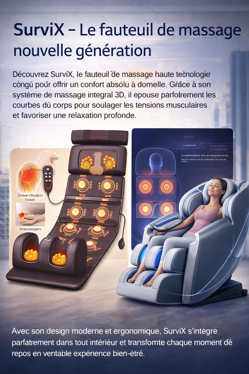 SurviX – L’expérience massage complète à domicile
