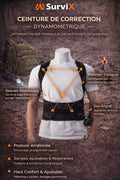 Redresse-Dos Ergonomique SurviX – Correcteur de Posture Ajustable