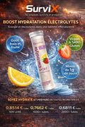 Boost Hydratation SurviX – Tablettes Électrolytes Effervescentes