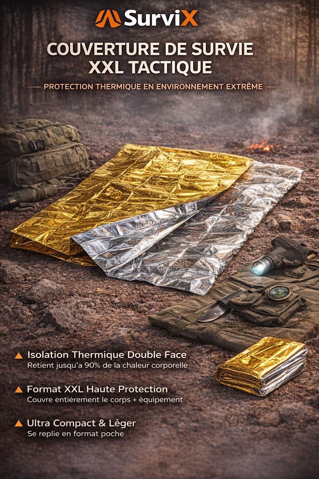 Pack 10 Couverture SurviX Ultra Perfomante XXL