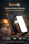SurviX – Batterie Solaire Robuste et Puissante