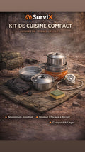 Kit de Cuisine Compact SurviX – Performance et légèreté en extérieur