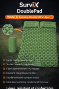 SurviX™ AirNest Double – Matelas Gonflable Outdoor Ultra Confort