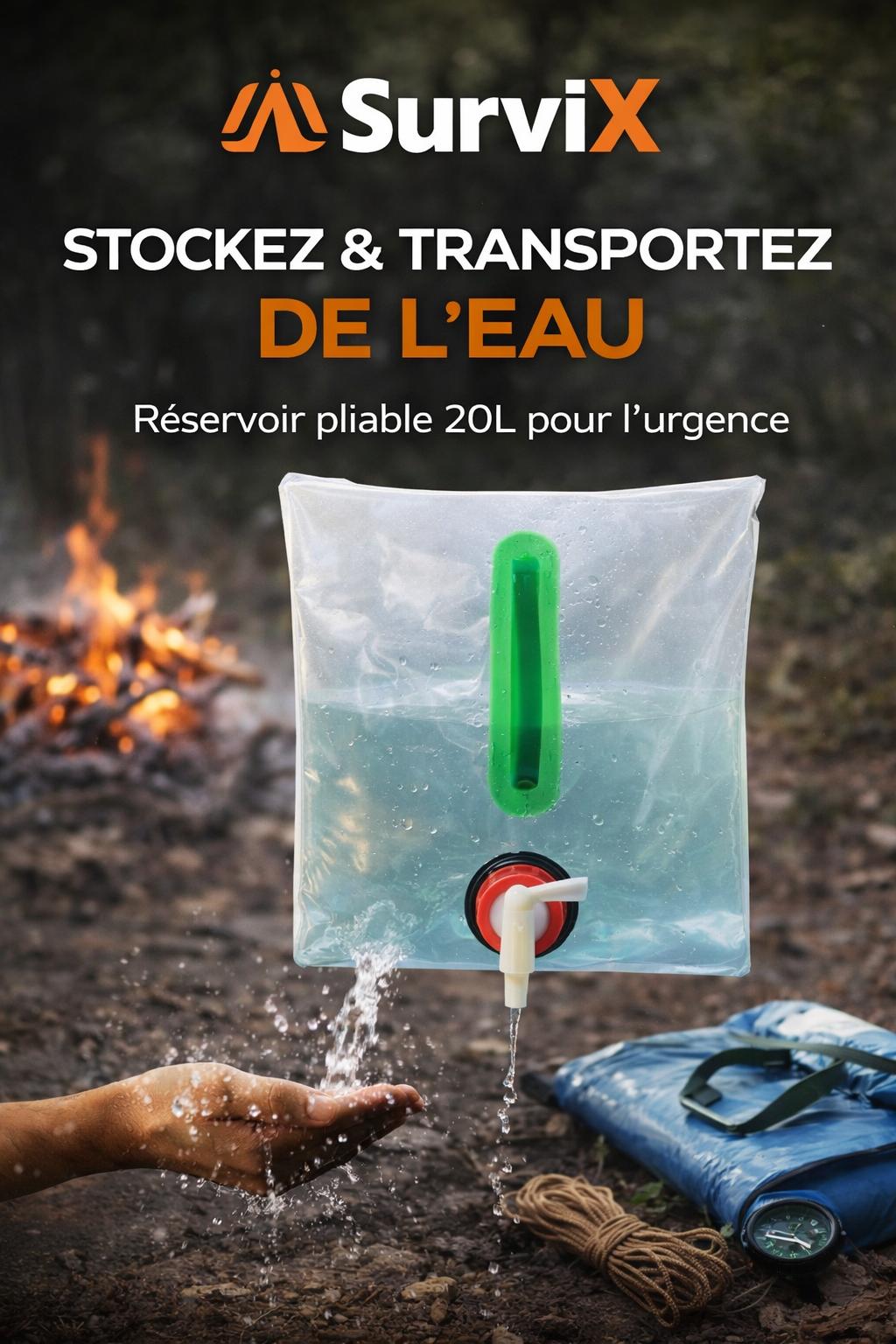 SurviX – 20 Litres d’Eau, Quand Chaque Goutte Compte