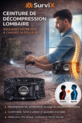 Ceinture de Décompression Lombaire SurviX – Soulagement et Soutien du Dos