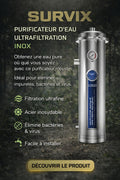 Purificateur d’Eau Inox SurviX – Ultrafiltration